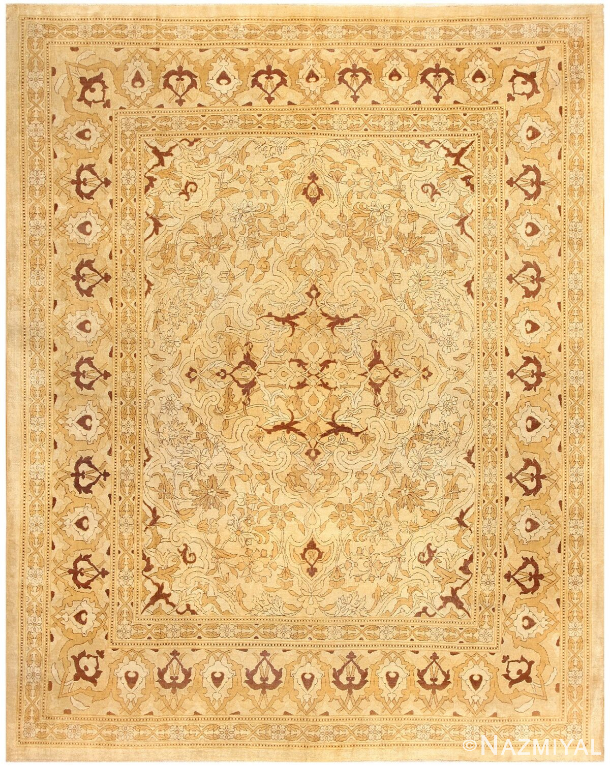 Antique Indian Amritsar Rug 50507 Detail/Large View