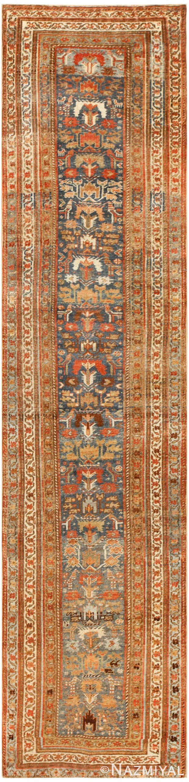 Antique Persian Bidjar Runner Rug 48559 Nazmiyal