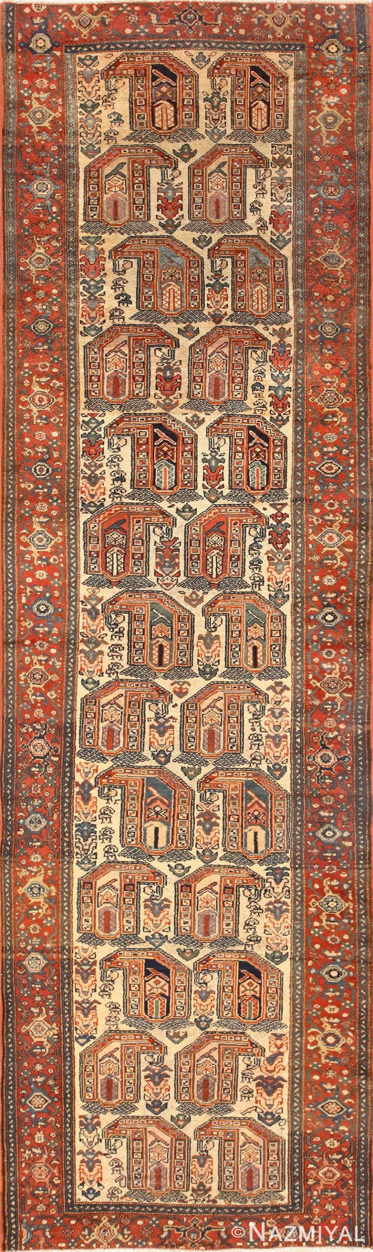 Antique Persian Malayer Runner Rug 50499 Nazmiyal