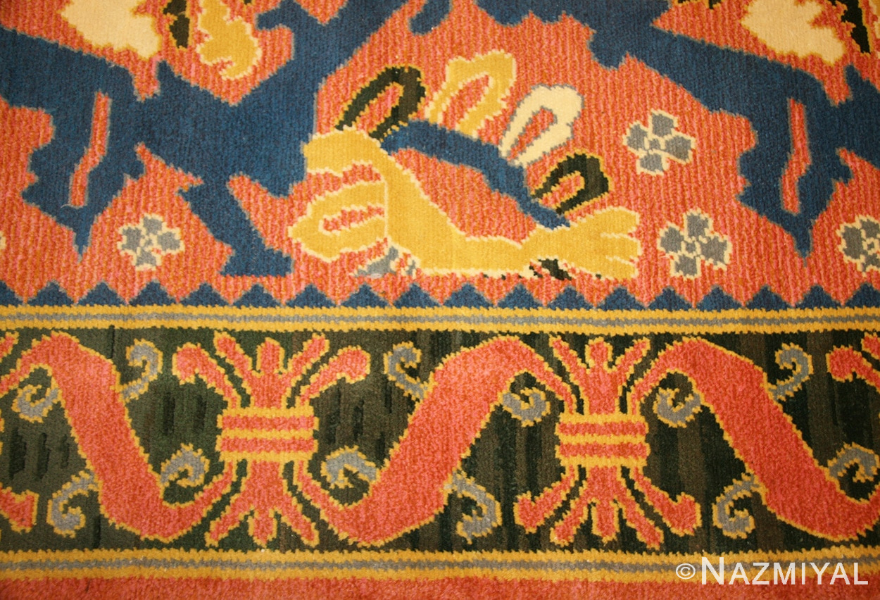 beautiful large size spanish vintage rug 48757 border Nazmiyal