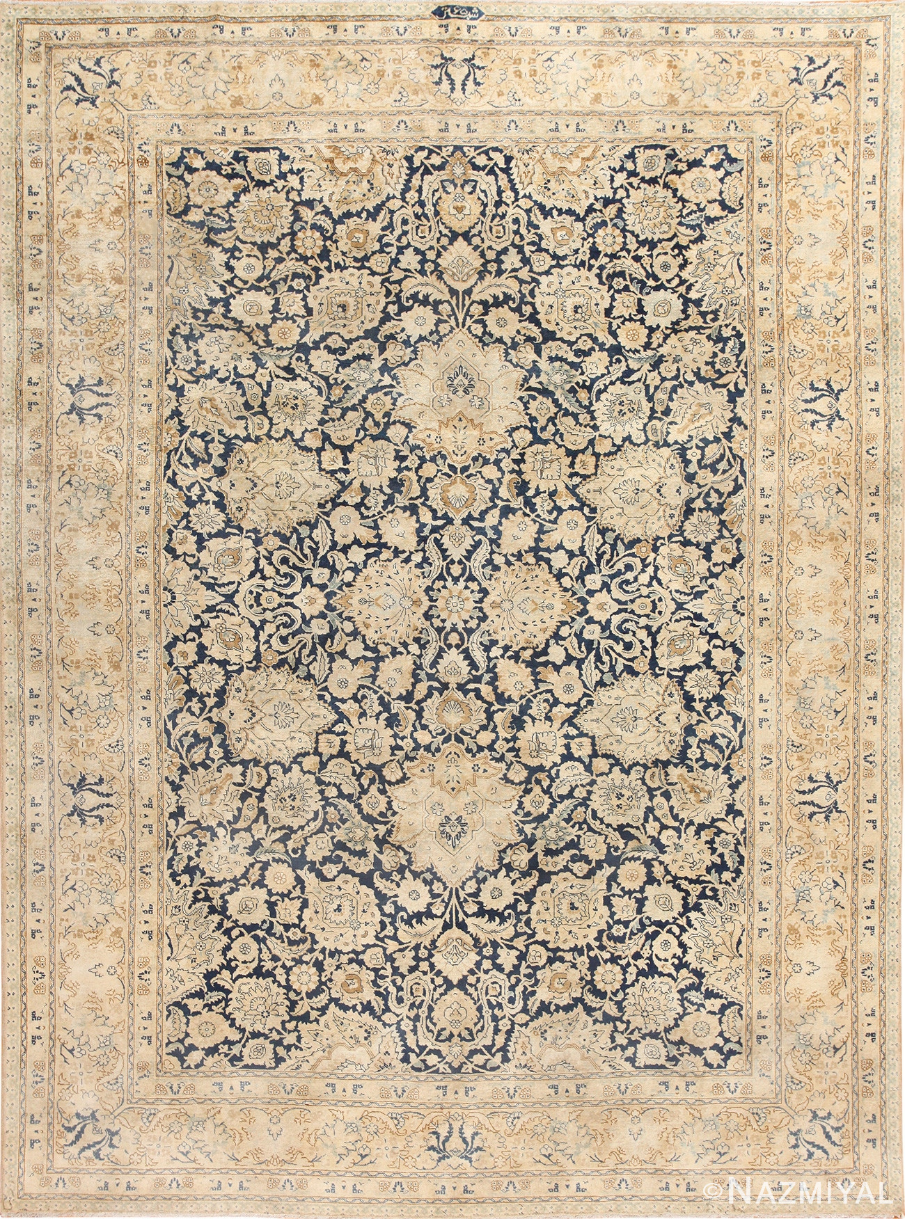 Beautiful Ornate Antique Persian Tabriz Rug 48638 Nazmiyal