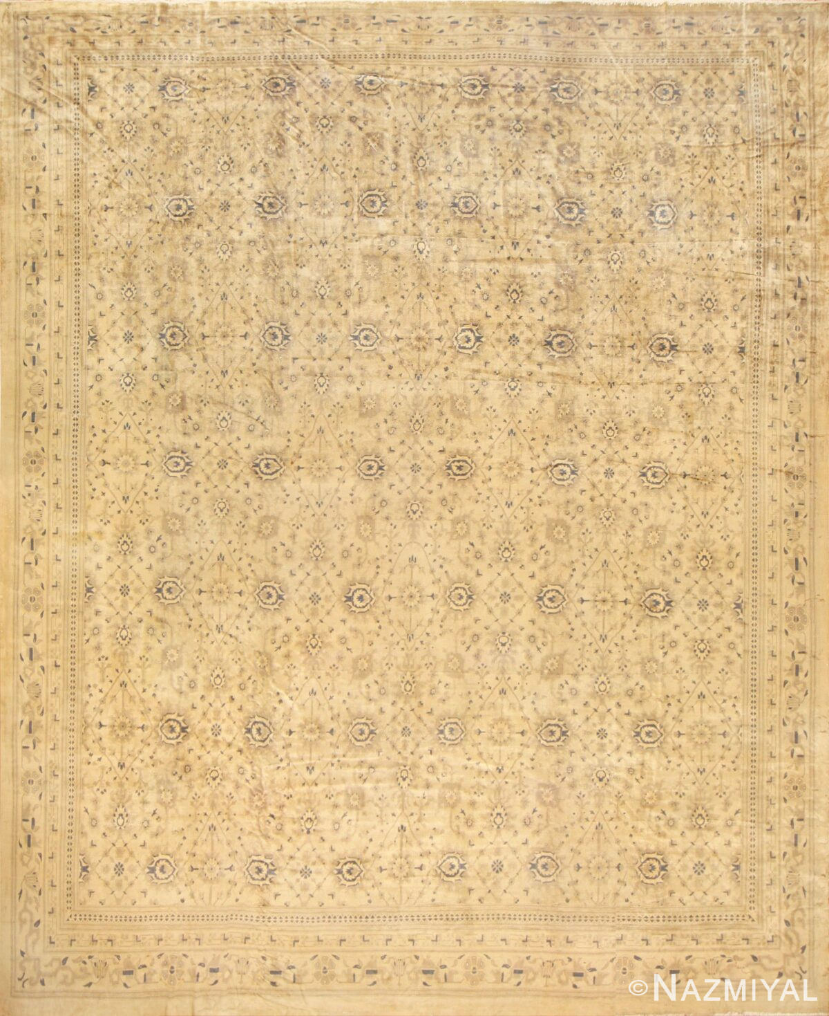 Large Elaborate Antique Indian Rug 50451 Nazmiyal