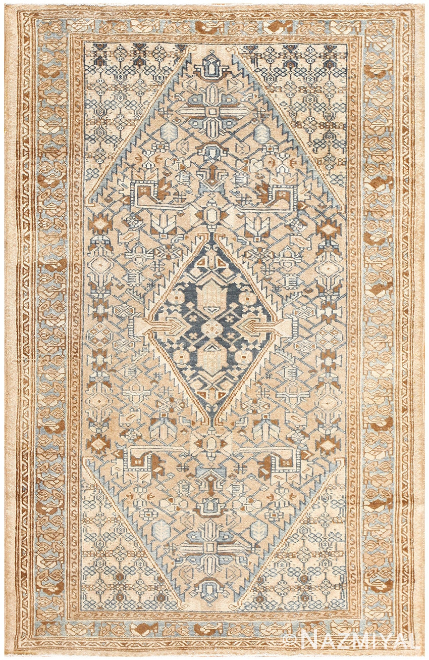 Small Tribal Antique Persian Malayer Rug 50417 Nazmiyal
