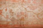 antique turkish oushak rug 50505 border Nazmiyal
