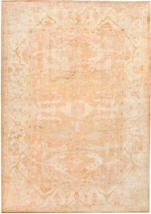 Antique Turkish Oushak Rug 50505 Detail/Large View