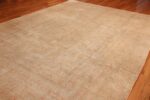 beautiful decorative antique turkish oushak rug 50545 side Nazmiyal