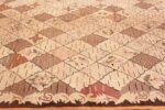 Border Treillis Antique American Hooked rug 50558 by Nazmiyal