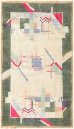 Cotton Indian Art Deco Rug 48426 Detail/Large View