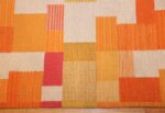 double sided vintage scandinavian swedish rug 48763 border Nazmiyal