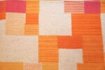 double sided vintage scandinavian swedish rug 48763 squares Nazmiyal