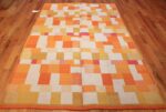 double sided vintage scandinavian swedish rug 48763 white whole Nazmiyal