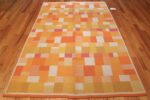 double sided vintage scandinavian swedish rug 48763 yellow whole Nazmiyal