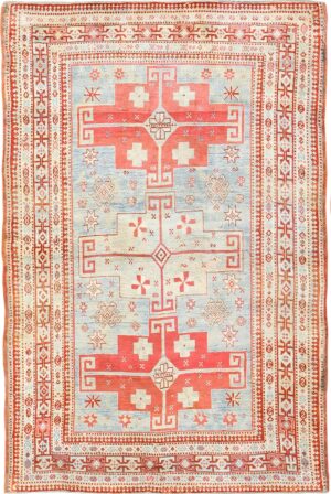 Small Tribal Antique Caucasian Shirvan Rug 50492