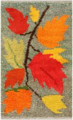 Vintage Scandinavian Rya Rug 48425 Nazmiyal