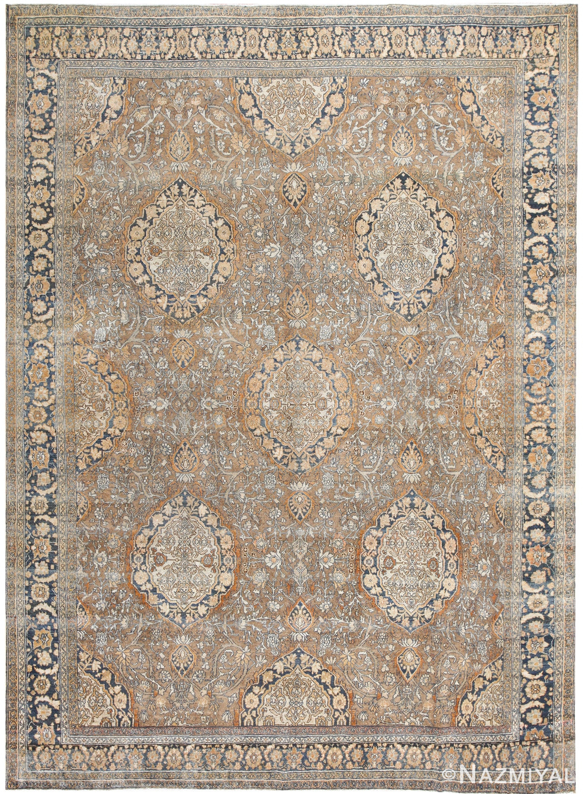 Antique Persian Bibikabad Rug 50156 Nazmiyal