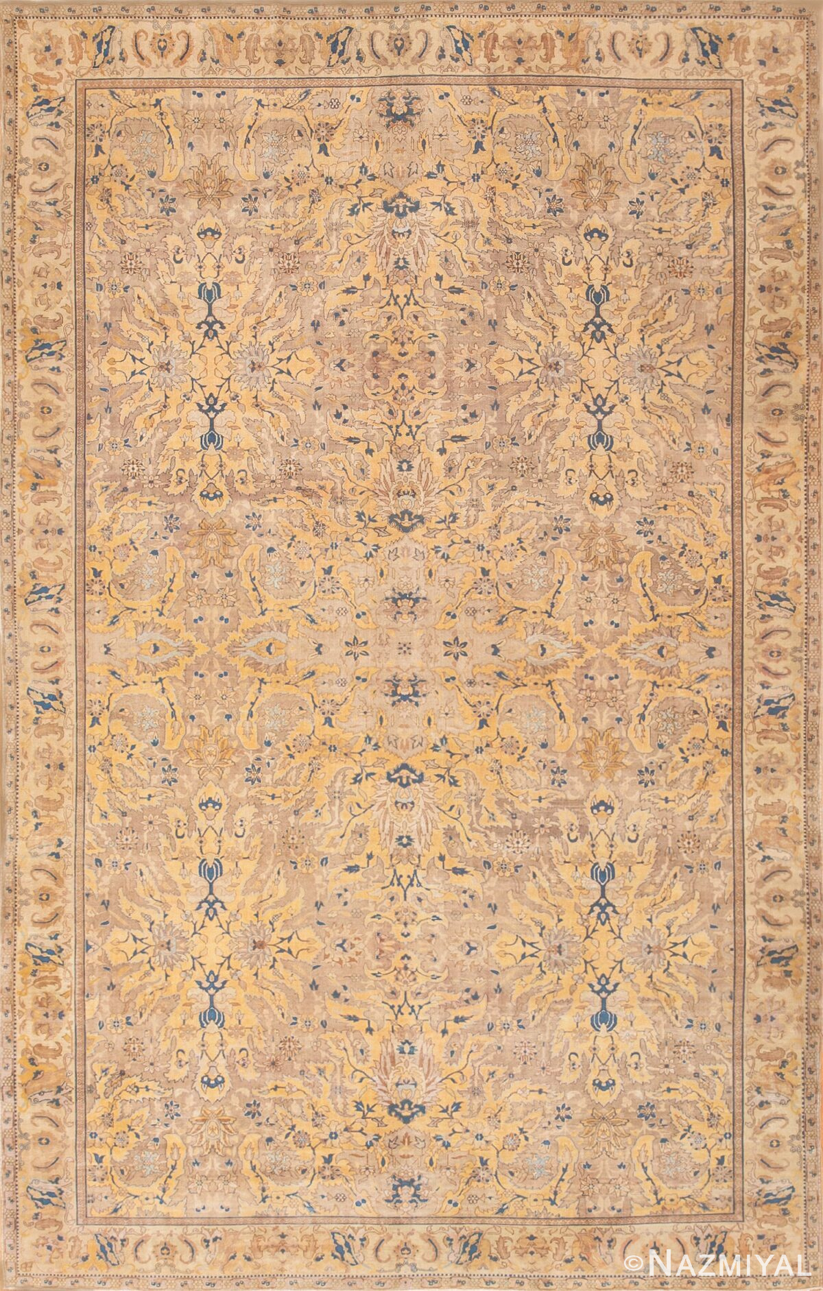 Large Antique Indian Rug 50447 Detail/Large View
