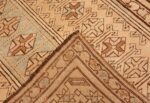 Weave detail Tribal Vintage Caucasian Kazak rug 50542 by Nazmiyal