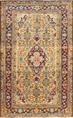Antique Persian Mahi Fish Design Malayer Rug 50642 Nazmiyal