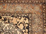 antique prayer design persian isfahan rug 50645 birds Nazmiyal
