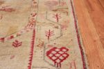 Antique Shabby Chic Tribal Turkish Ghiordes Rug 50640 Border Nazmiyal