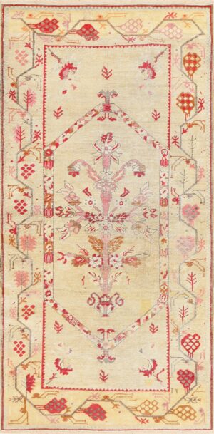 Antique Shabby Chic Tribal Turkish Ghiordes Rug 50640 Nazmiyal
