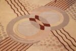 beautiful antique french art deco carpet 50551 center Nazmiyal