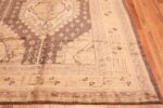 Corner decorative large Antique Turkish Oushak rug 50566 by Nazmiyal