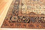 Corner Oversized Antique Persian Kerman rug 50618 by Nazmiyal