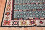 Fine Light Blue Tribal Antique Turkish Kilim Rug 50628 Side Corner Nazmiyal