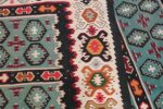Fine Light Blue Tribal Antique Turkish Kilim Rug 50628 Woven Knots Nazmiyal