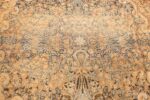 large decorative antique persian kerman rug 50622 medallion Nazmiyal