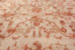 Large Ivory Background Antique Irish Donegal Rug 47566 Central Medallion Nazmiyal