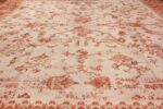 Large Ivory Background Antique Irish Donegal Rug 47566 Field Design Nazmiyal