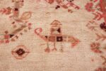 Large Ivory Background Antique Irish Donegal Rug 47566 Horse Riding Man Nazmiyal