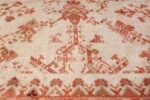 Large Ivory Background Antique Irish Donegal Rug 47566 Side Pattern Nazmiyal
