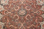 Large Persian Ardabil Design Tabriz Antique Rug 50615 Top Down Middle Nazmiyal