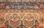light grey blue antiqu persian tabriz rug 48798 signature Nazmiyal