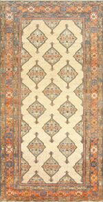 Tribal Gallery Size Persian Antique Serab Rug 50539 Nazmiyal