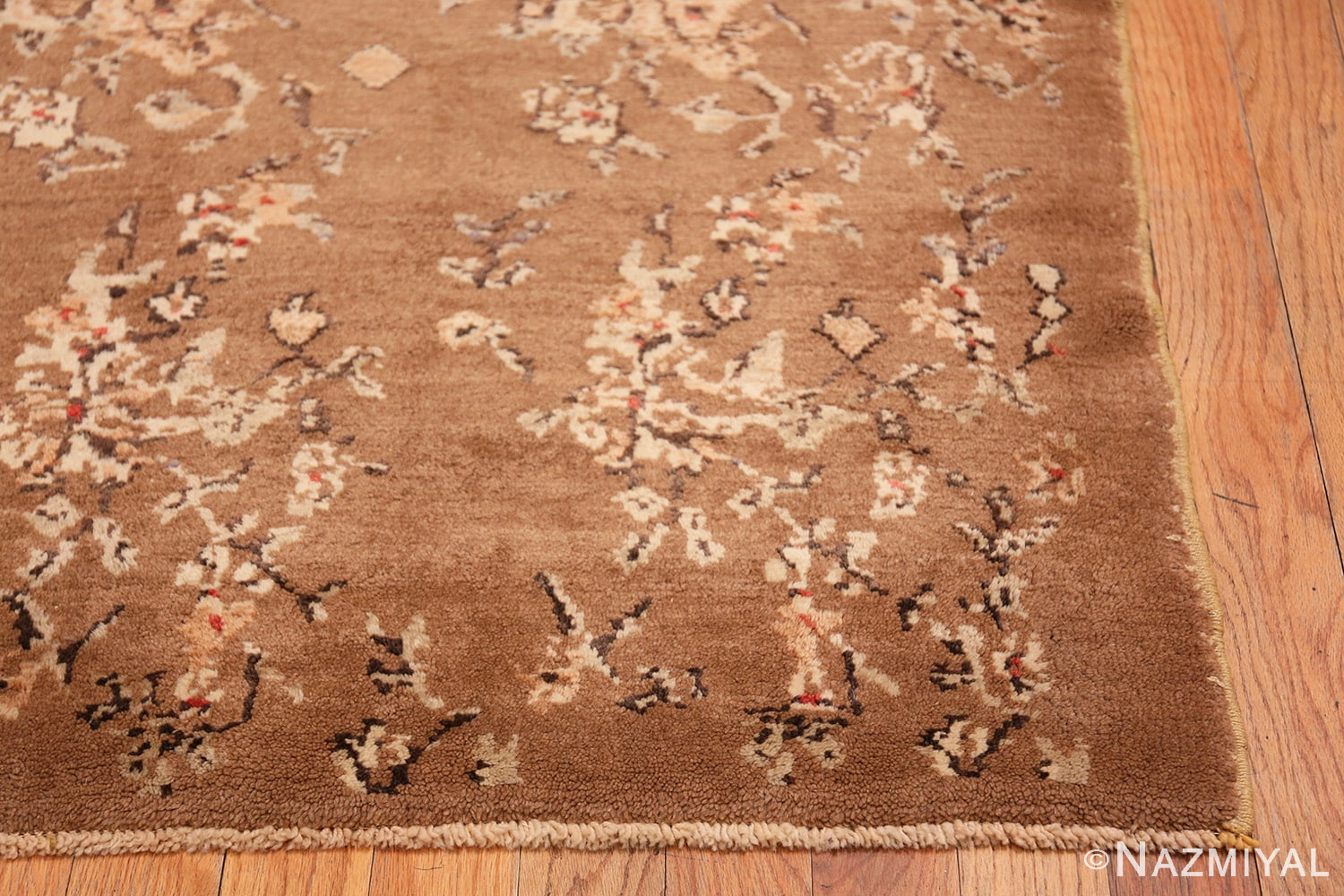 Corner Square size Vintage decorative Turkish rug 50631 by Nazmiyal