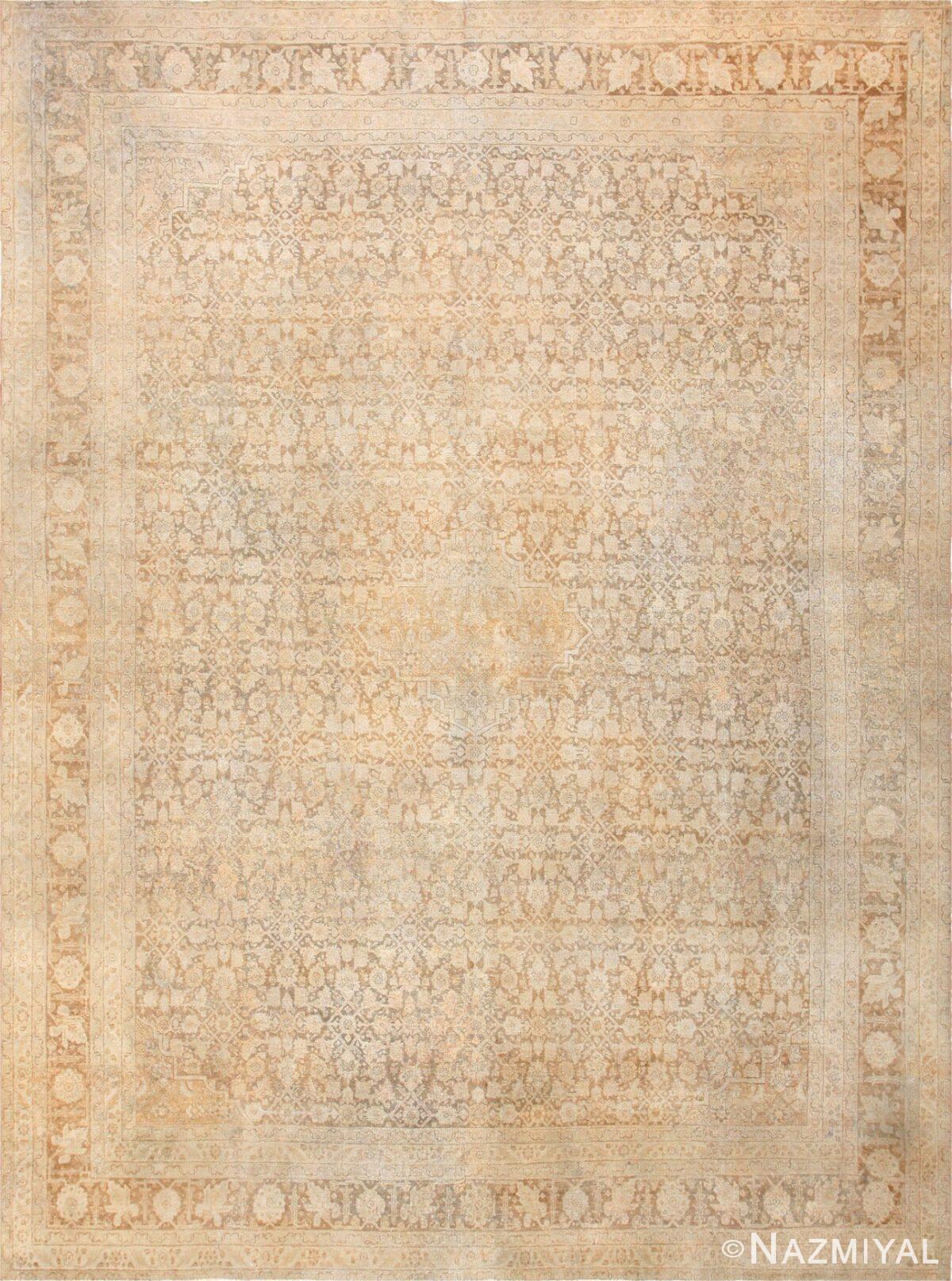 Decorative Antique Room Size Persian Tabriz Rug 50506 Detail/Large View