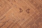 Weave detail decorative large Antique Turkish Oushak rug 50566 by Nazmiyal