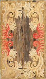 Antique Folk Art American Hooked Rug 50560 Nazmiyal