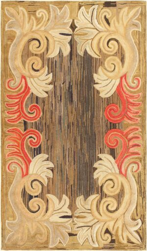Antique Folk Art American Hooked Rug 50560 Nazmiyal