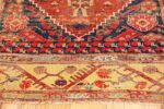 Border beautiful 17th Century Tribal Antique Turkish Kula rug 48813 by Nazmiyal