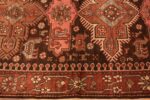 Border Small Antique Tribal Caucasian Kazak rug 50582 by Nazmiyal