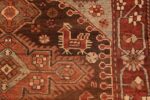 Detail Small Antique Tribal Caucasian Kazak rug 50582 by Nazmiyal