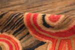 Pile antique folk art American hooked rug 50560 by Nazmiyal