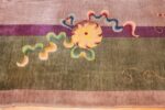 purple antique art deco chinese rug 48769 border Nazmiyal