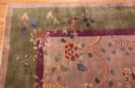 purple antique art deco chinese rug 48769 corner Nazmiyal