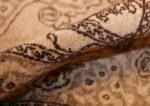 small scatter size antique persian tabriz rug 50635 pile Nazmiyal